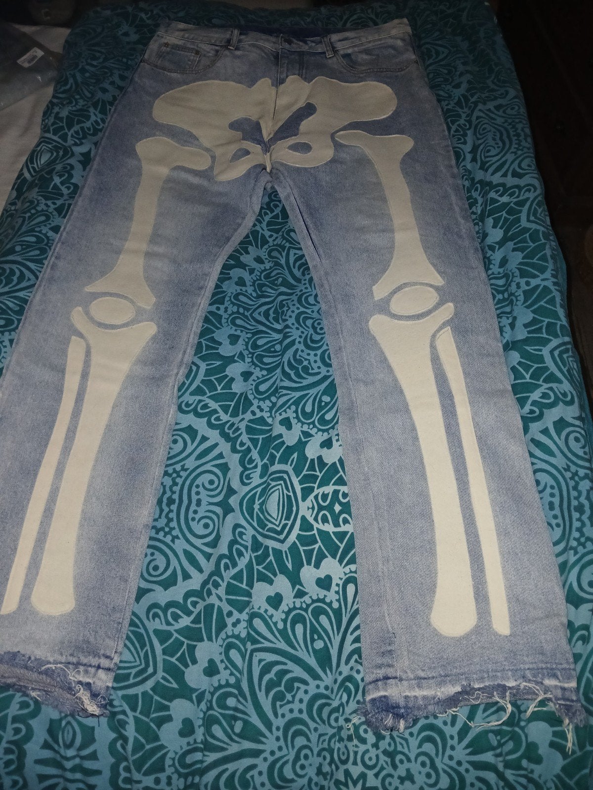mnml skelet jeans, Blauw, Overige jeansmaten, Ophalen of Verzenden, Zo goed als nieuw