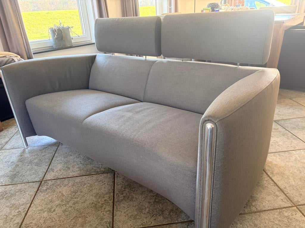 2 leolux goncharov banken met verstelbare hoofdsteun, Ophalen, 150 tot 200 cm, 75 tot 100 cm, Zo goed als nieuw