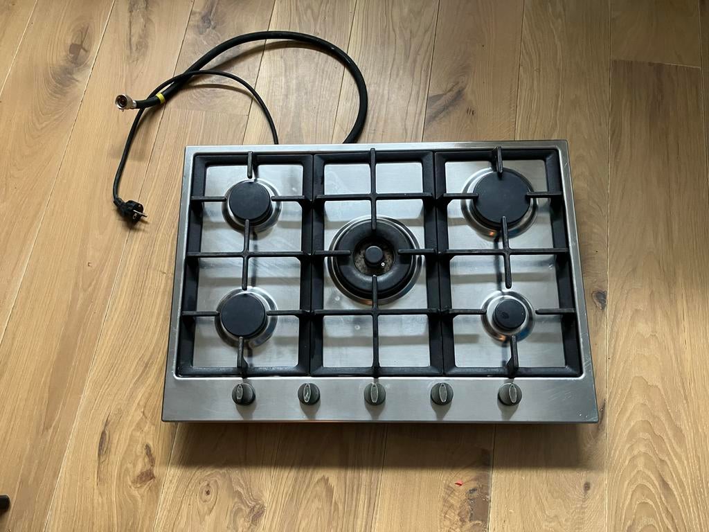 Etna Inbouw Gasfornuis 72x51 cm - RVS, Ophalen, Gebruikt, Inbouw, Gas
