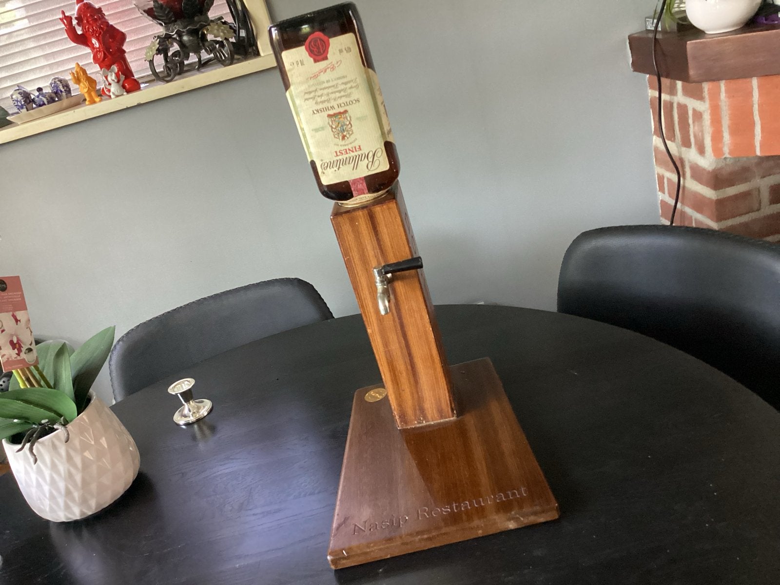 Vintage Houten Whiskey Dispenser - Restaurant Afkomstig, Ophalen of Verzenden