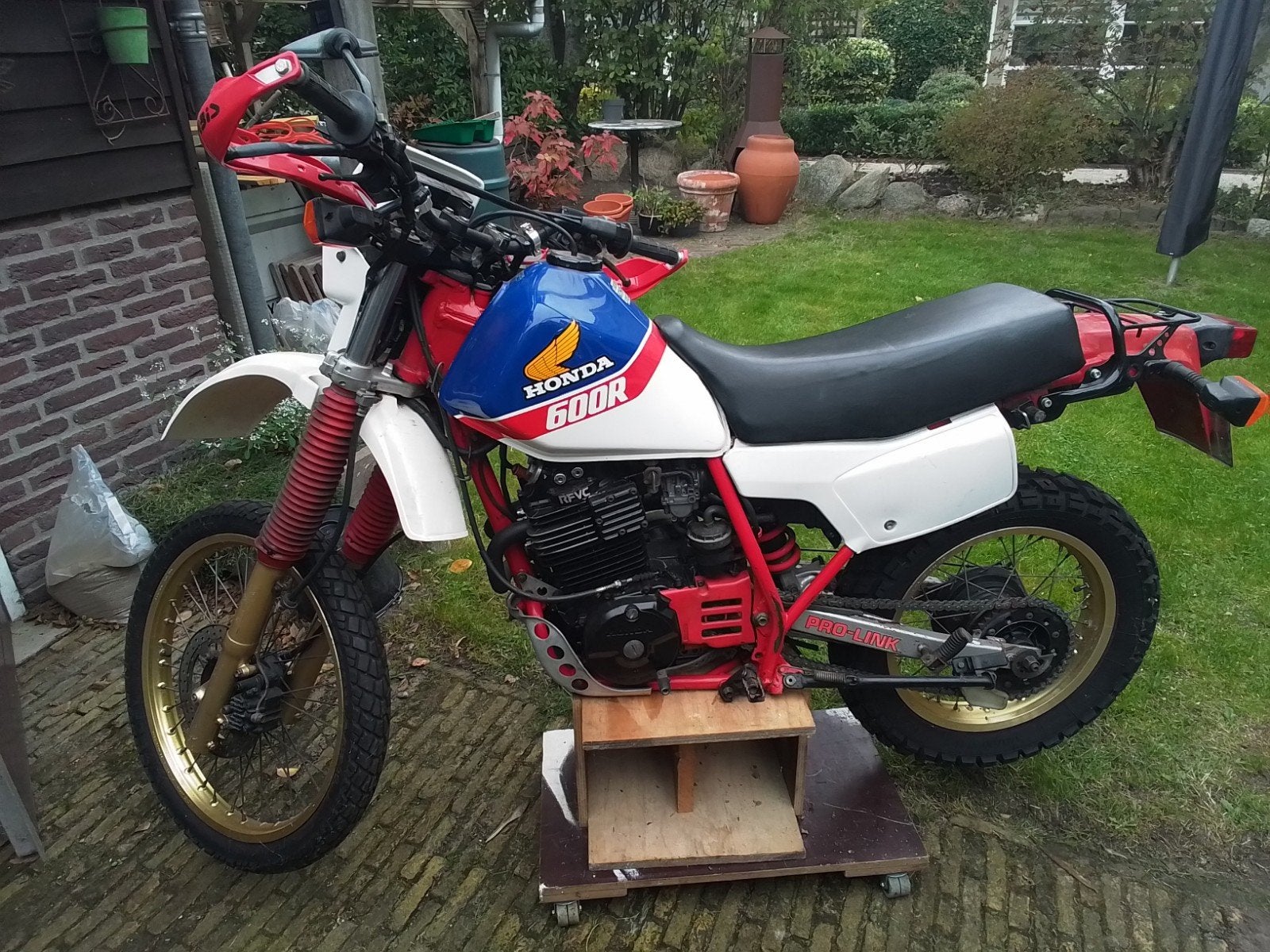 hinda xl600r belastingvrij, Ophalen
