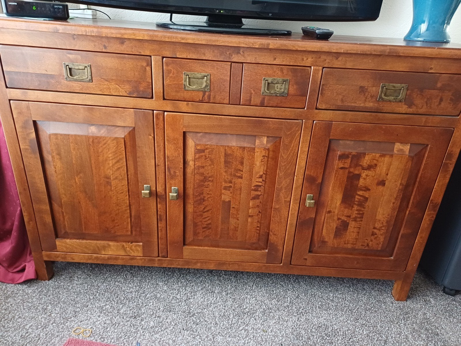 Dressoir en eettafel kersenhout, Huis en Inrichting, Kasten | Dressoirs, Ophalen, 100 tot 150 cm, Zo goed als nieuw, Kersenhout