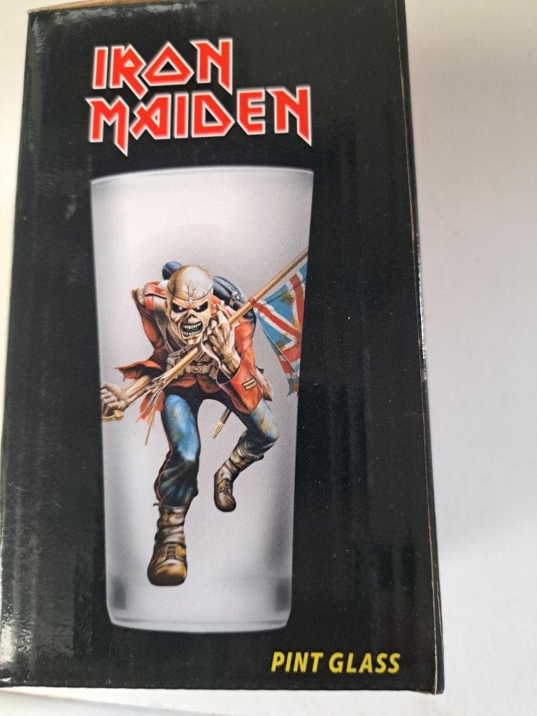 Iron Maiden - The Trooper Bierglas, Verzenden, Zo goed als nieuw, Gebruiksvoorwerp