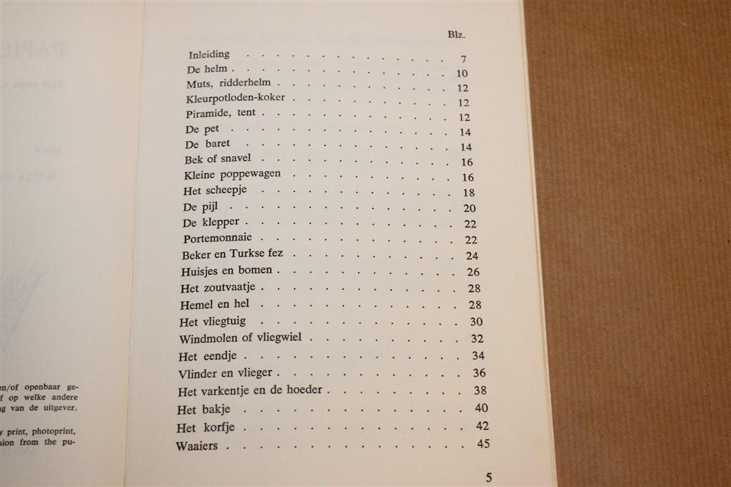 Papier Vouwen — Vintage Boek Origami, 140+ Tekeningen 1966, Ophalen of Verzenden, Gelezen, Overige onderwerpen
