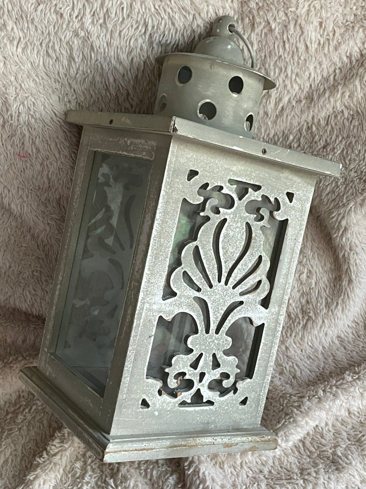 Shabby Chic Lantaarn 🩷🌺, Huis en Inrichting, Woonaccessoires | Kandelaars en Kaarsen, Overige materialen, 25 tot 50 cm, Nieuw
