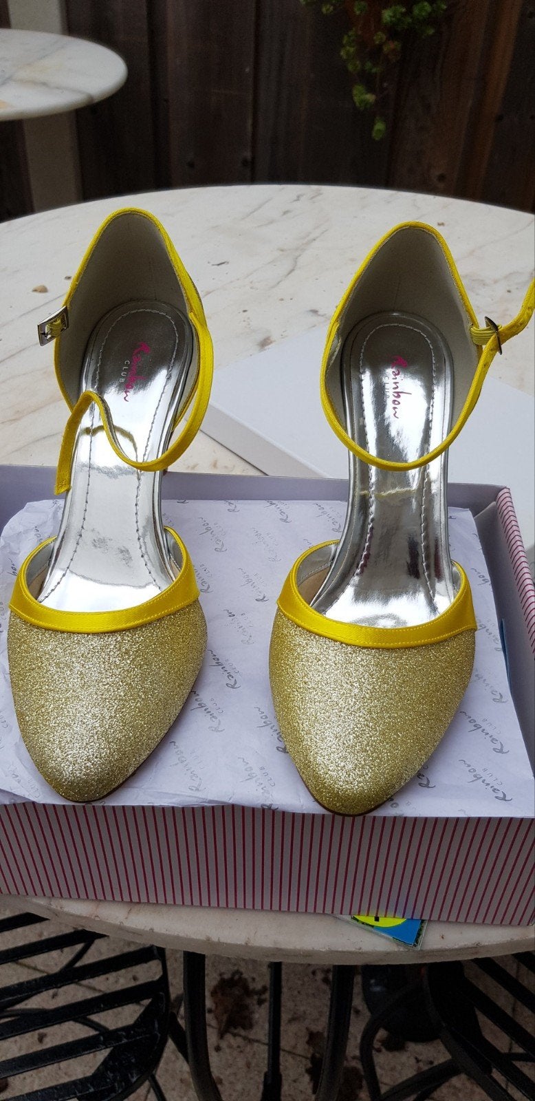 Rainbow Club Gele Glitter Pumps Maat 39, Pumps, Geel, Ophalen of Verzenden, Zo goed als nieuw