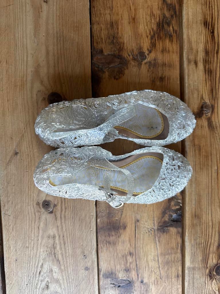Glitter prinsessen schoentjes voor meisjes maat 33, Gebruikt, Meisje, Schoenen, Ophalen of Verzenden