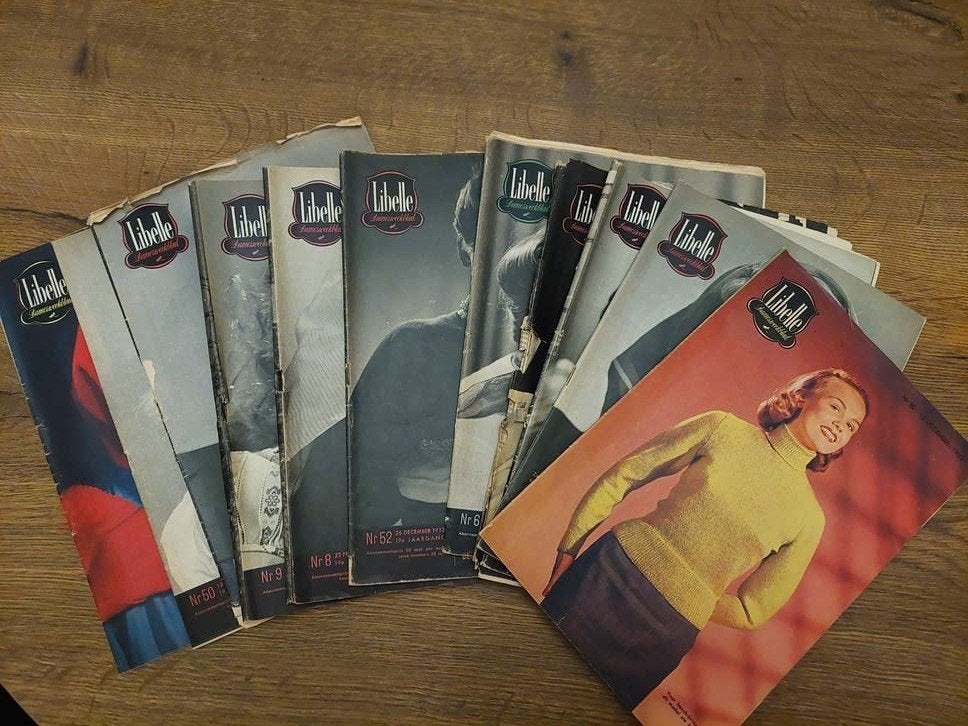 Libelle Jaargang 1952 -  11 nummers, Boeken, Ophalen of Verzenden, Gelezen, Damesbladen