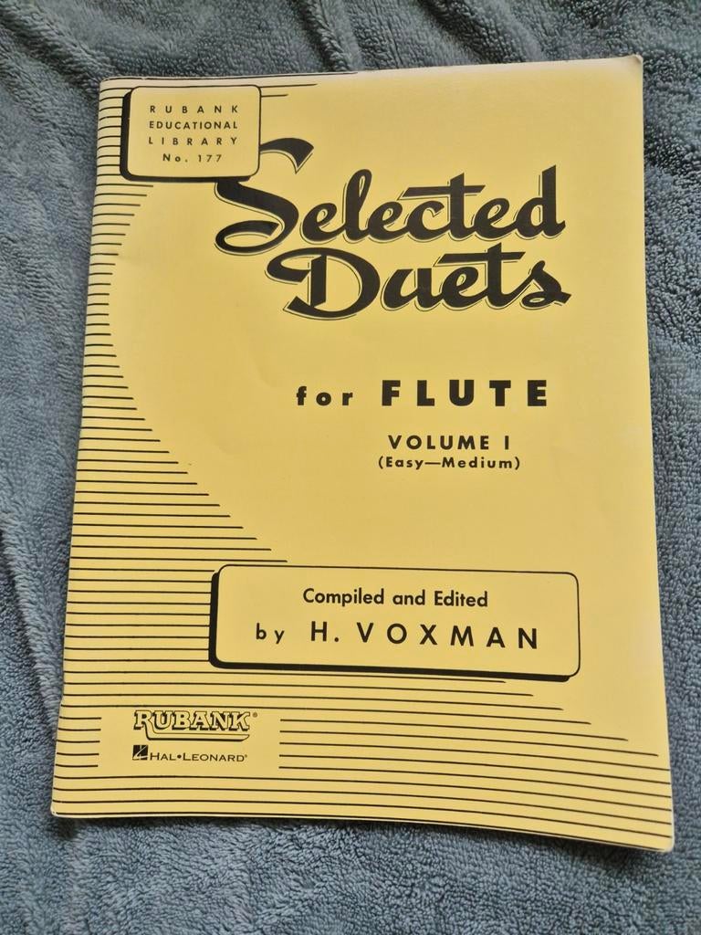 Fluitmuziek selected duets deel 1, Muziek en Instrumenten, Ophalen of Verzenden, Gebruikt, Les of Cursus, Klassiek