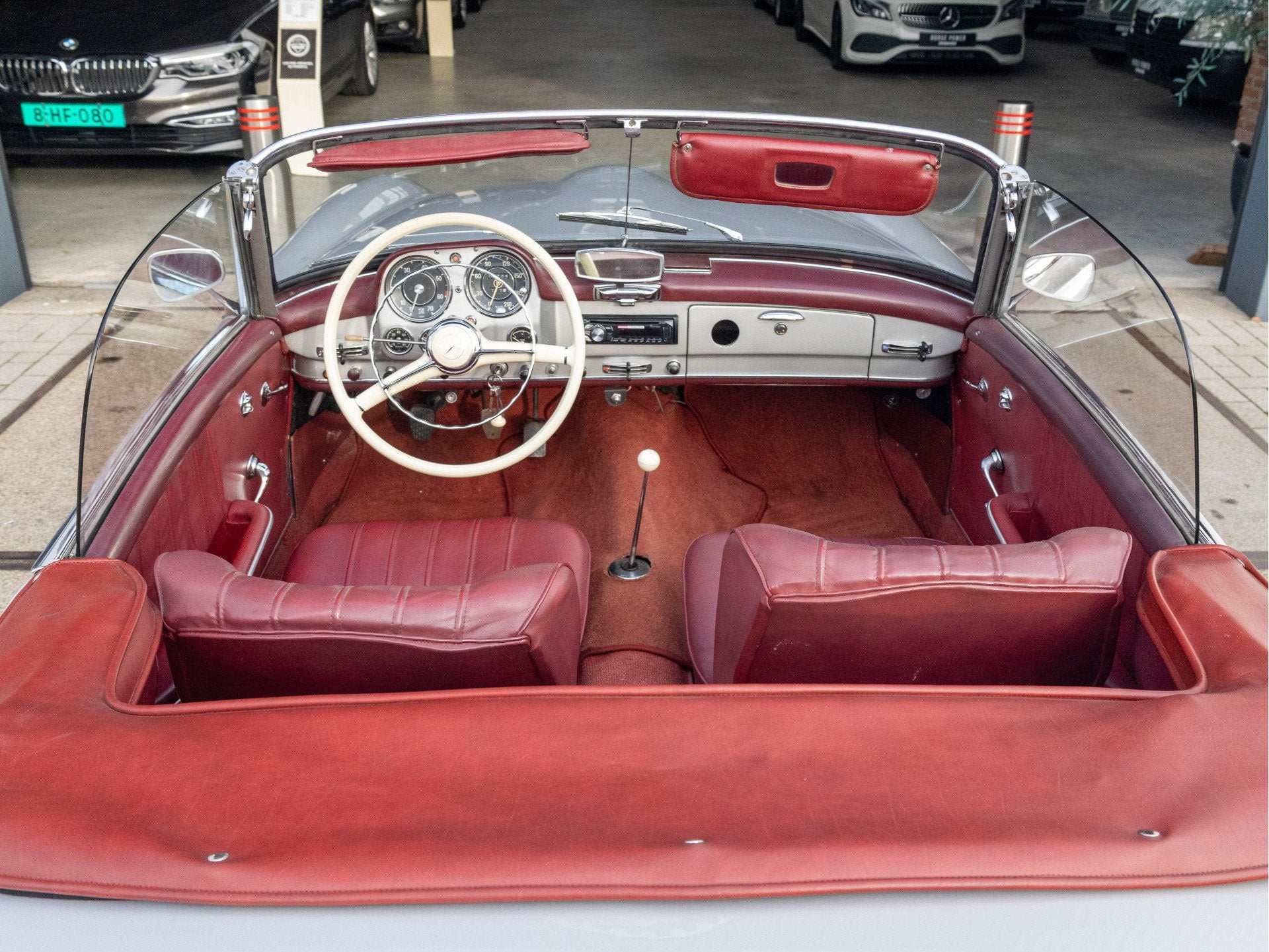 Mercedes-Benz 190 SL W121 (bj 1957), Auto's, 1897 cc, Cabriolet, Handgeschakeld, Zilver of Grijs