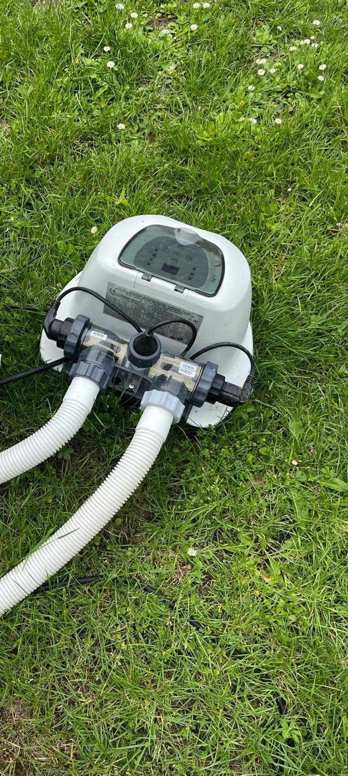 Zoutwater systeem zwembad, Tuin en Terras, Ophalen, Gebruikt