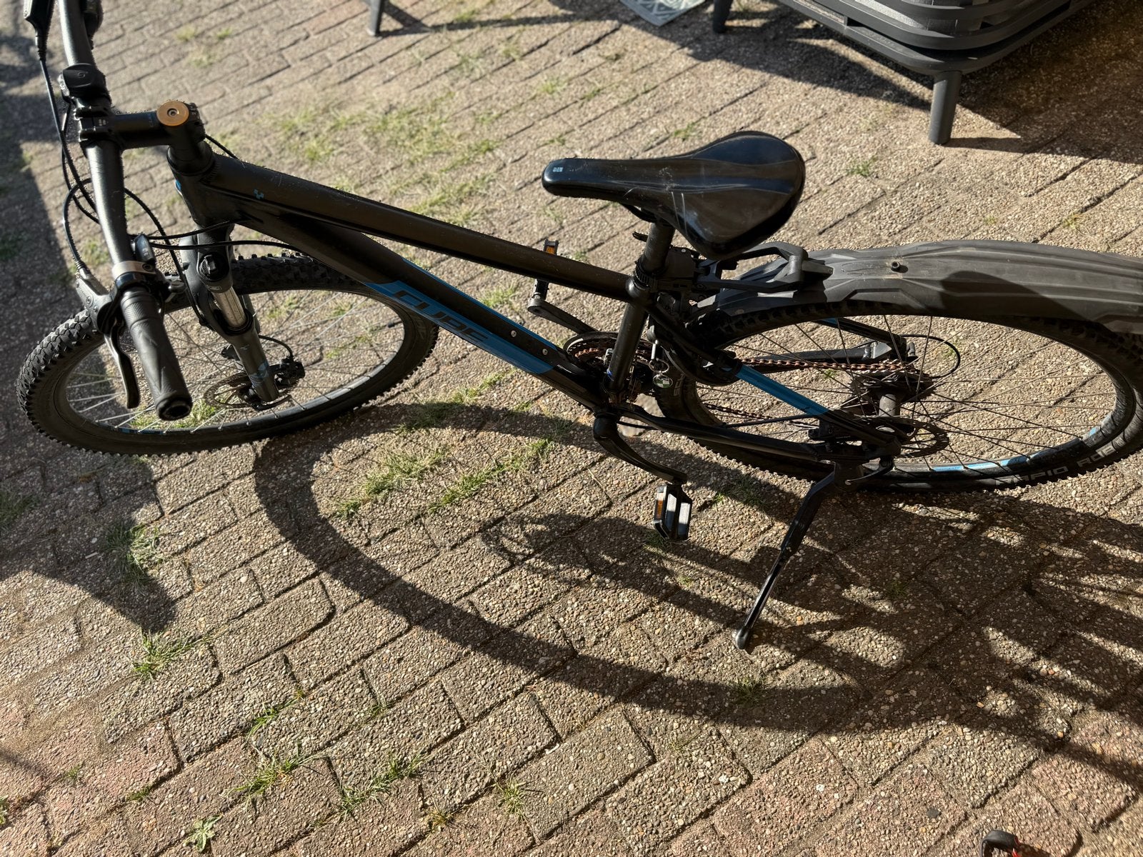 Cube jongensfiets blauw/zwart, Fietsen en Brommers, Fietsen | Heren | Herenfietsen, Minder dan 49 cm, Ophalen, Gebruikt, Overige merken