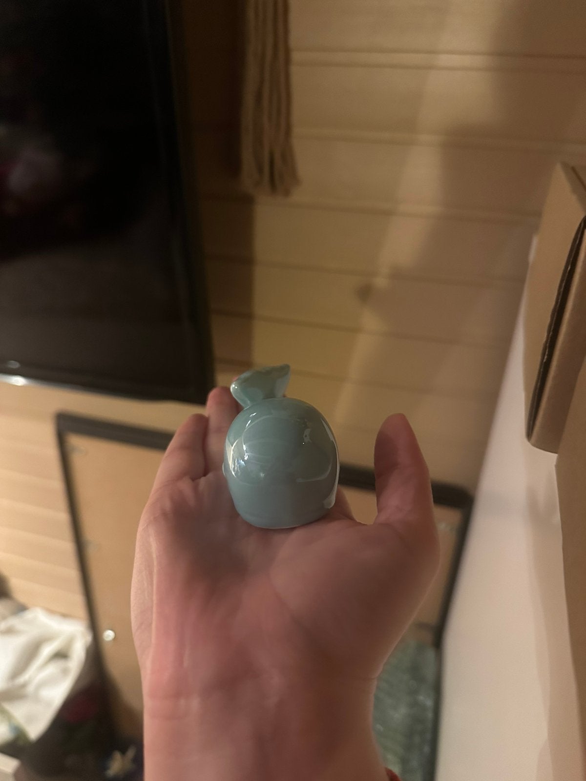 Walvis beeldje blauw, Ophalen of Verzenden, Zo goed als nieuw