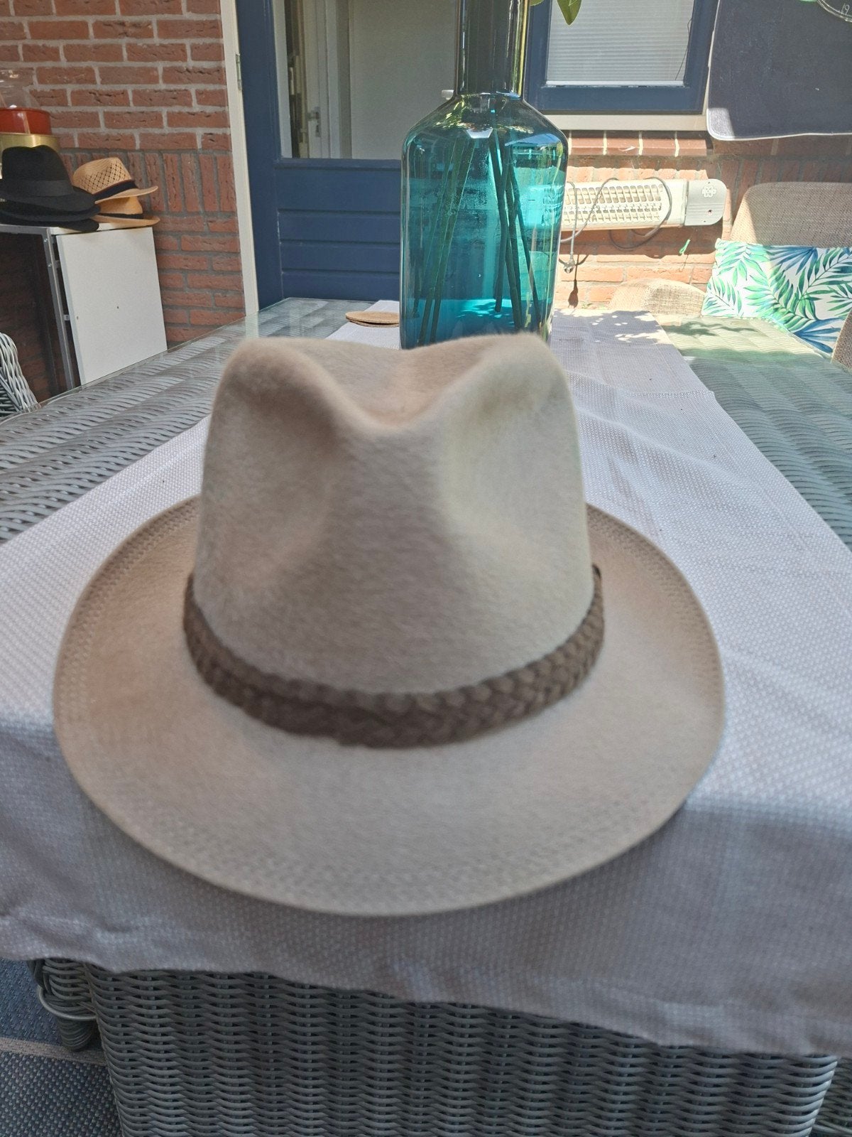 Borsalino fedora hoed, Borsalino, Verzenden, Hoed, Zo goed als nieuw