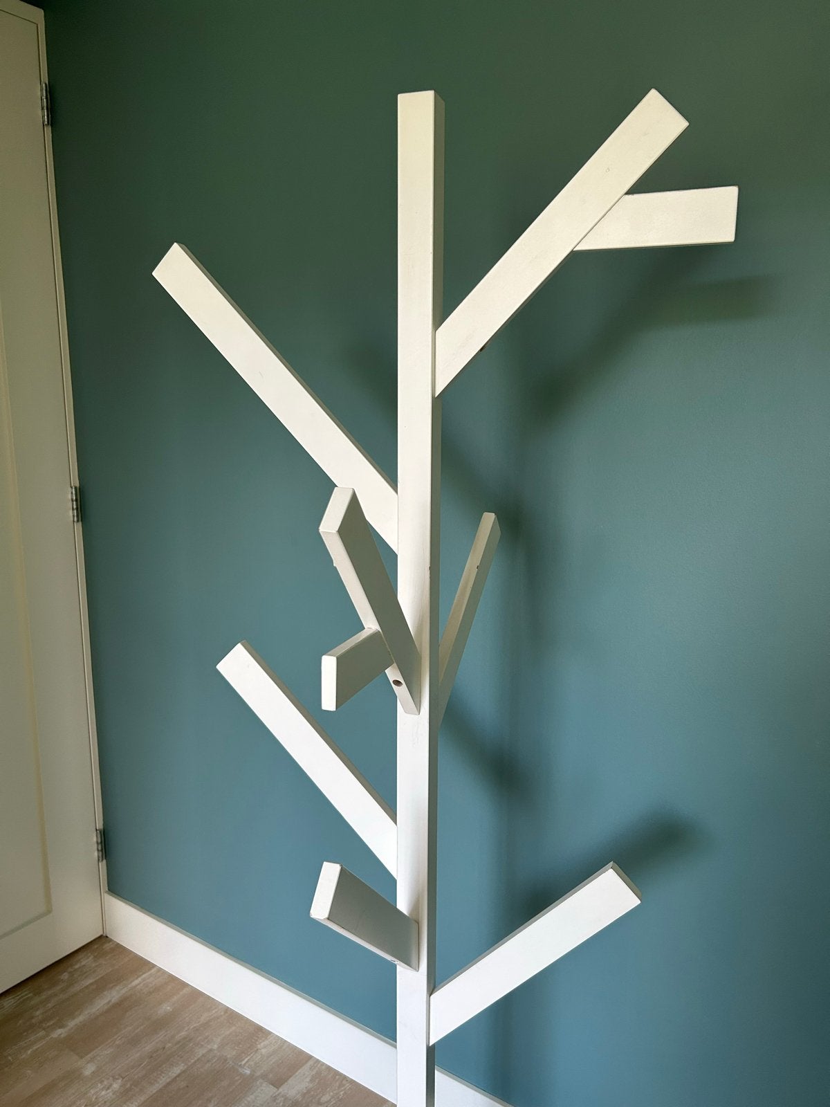 Witte boomvormige kapstok WOOOD  - 165 cm hoog, Ophalen, Gebruikt, Staande kapstok, 150 tot 200 cm