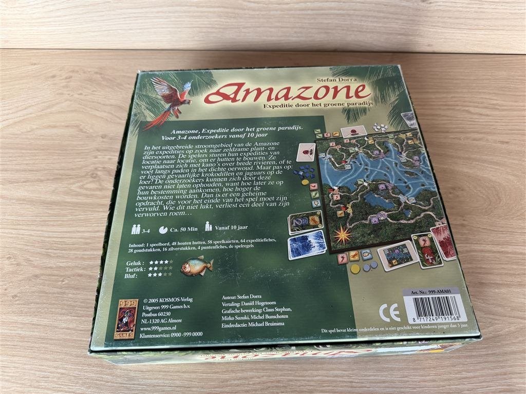 Amazone - 999 games - S7173, Hobby en Vrije tijd, Gezelschapsspellen | Bordspellen, Ophalen of Verzenden, Zo goed als nieuw