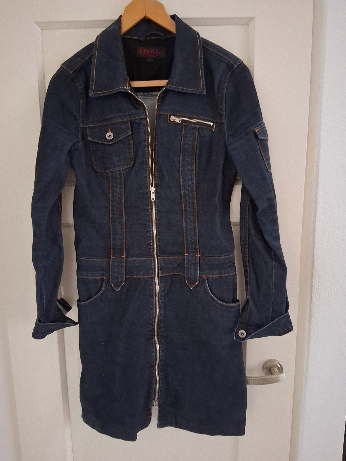 Stoere spijkerjurk van Geisha, maat M, Geisha, Blauw, Zo goed als nieuw, Boven de knie