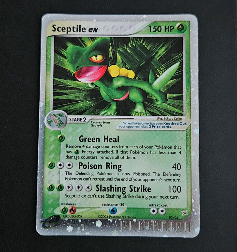 Sceptile ex 93/95 - EX Team Magma vs Team Aqua, Ophalen of Verzenden, Zo goed als nieuw, Losse kaart, Foil