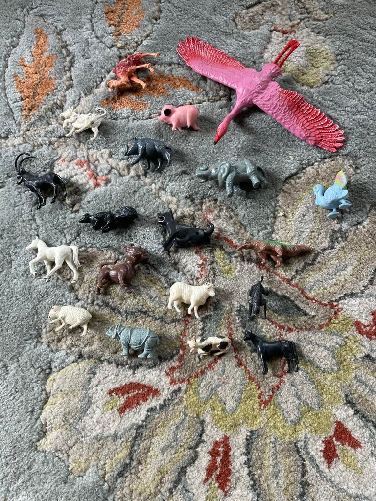 Dieren poppetjes - Grote set diverse dierenfiguren, Ophalen of Verzenden, Gebruikt, Boerderijdier, Beeldje of Figuurtje