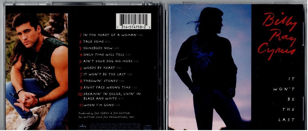Billy Ray Cyrus IT WON'T BE THE LAST, Ophalen of Verzenden, Zo goed als nieuw, Album