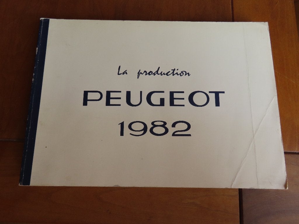 Boek Peugeot modellen 1982 Peugeot 104 305 504 505 604 J9, Ophalen of Verzenden, Zo goed als nieuw, Peugeot, Peugeot