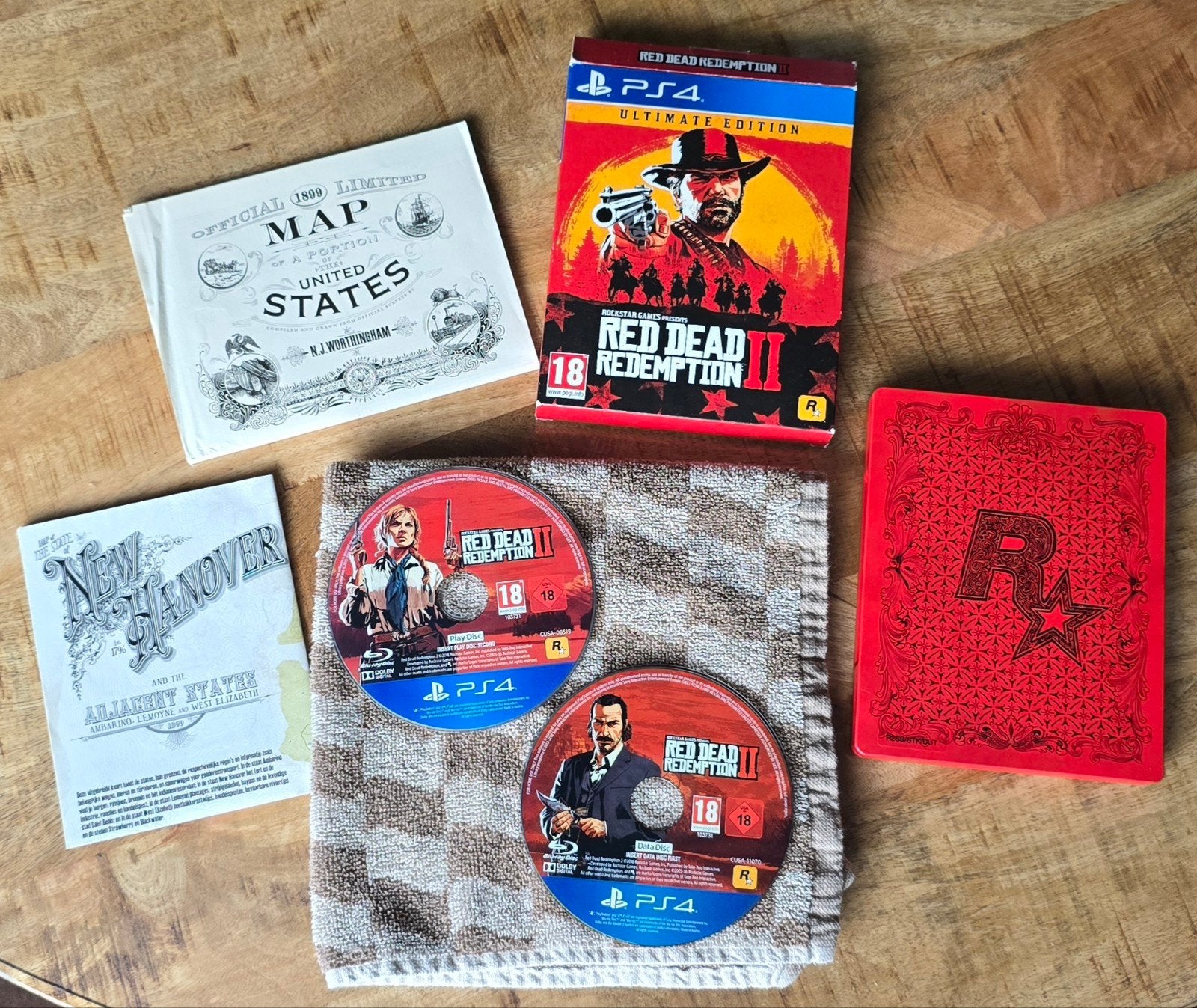 Red Dead Redemption 2 Steel Case Ultimate Edition PS4 (+PS5), Online, Vanaf 18 jaar, 1 speler, Zo goed als nieuw