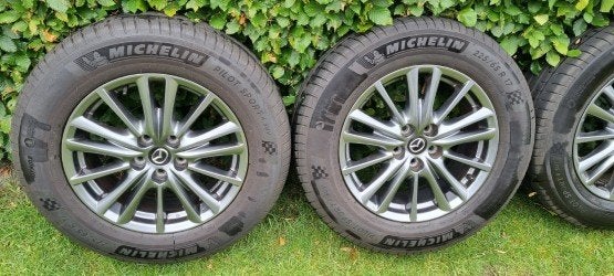 Licht metalen velgen Mazda CX5 met zomerbanden., Ophalen, Zo goed als nieuw