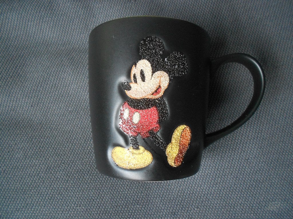 zwarte Mickey Mouse beker Disneyland Parijs, Ophalen, Mickey Mouse, Gebruikt, Servies