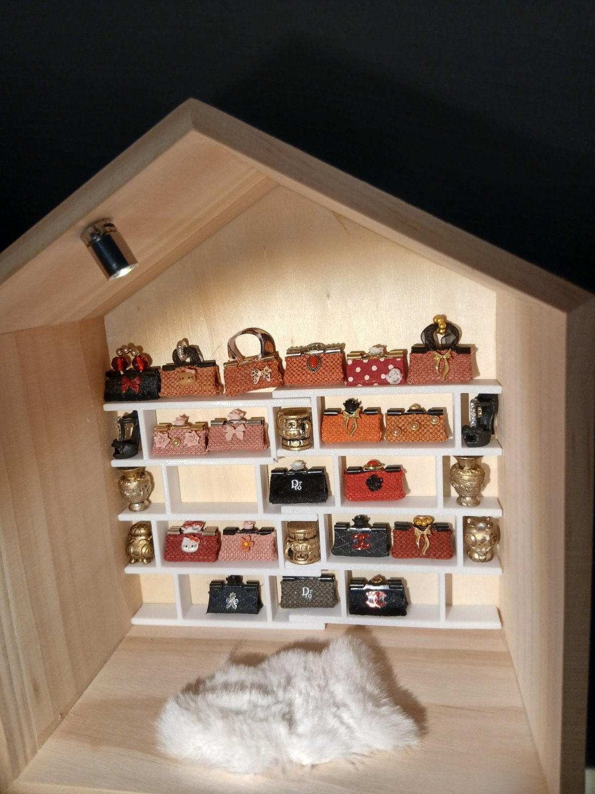 miniatuur poppenhuis Barbie lettebak of kerstcadeautje tas, Ophalen of Verzenden, Nieuw