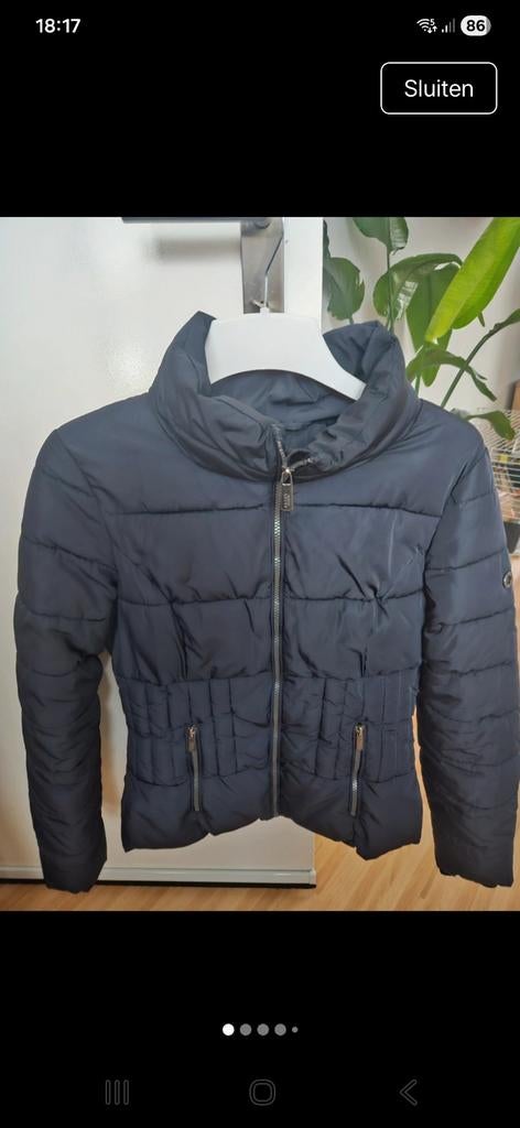RESET Gewatteerde Jas - Maat S, Kleding | Dames, Jassen | Winter, Zo goed als nieuw, Maat 42/44 (L), Blauw, Ophalen of Verzenden