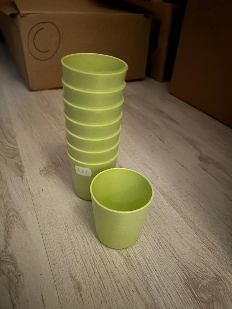 groene plastic bekers, Ophalen of Verzenden, Zo goed als nieuw