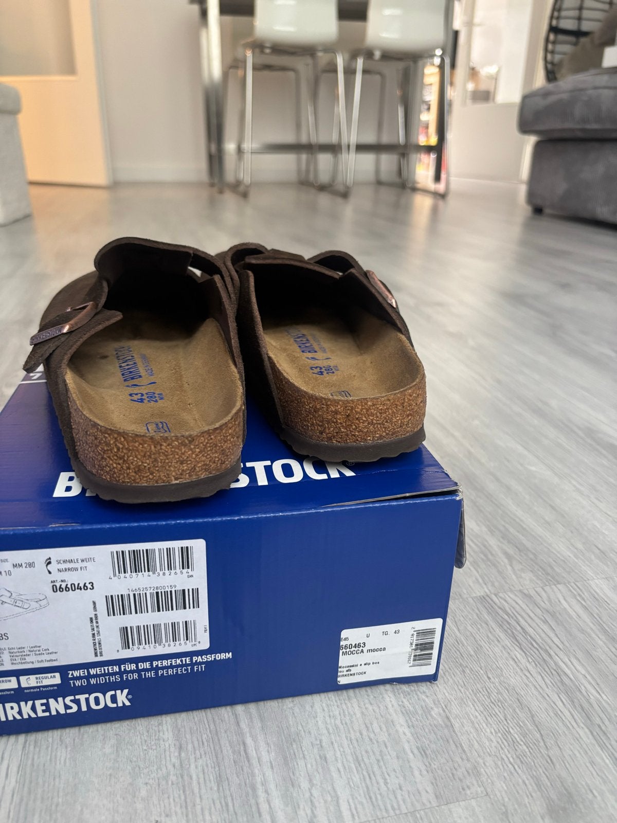 Birkenstock Boston Clogs - Zo goed als nieuw, Ophalen of Verzenden, Zo goed als nieuw, Bruin, Instappers