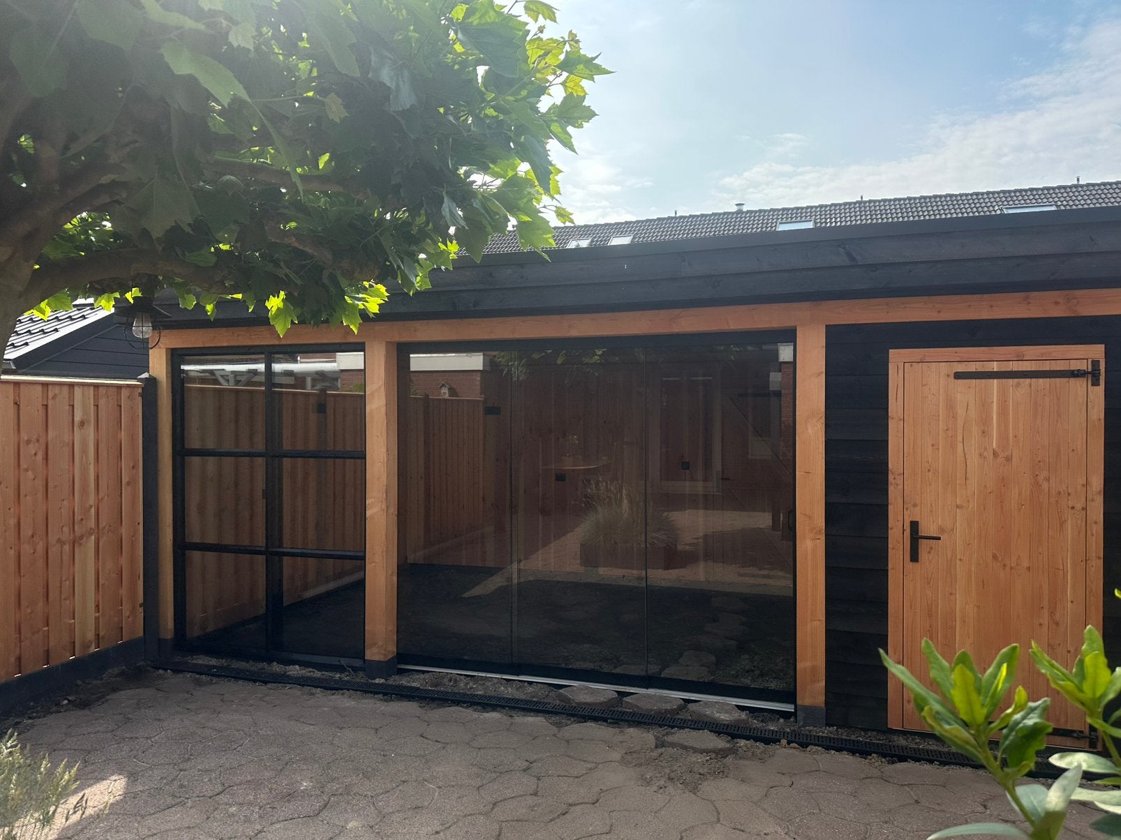 Douglas Houtbouw, Schuur / Overkapping / Carport, Ophalen, Nieuw, Veranda