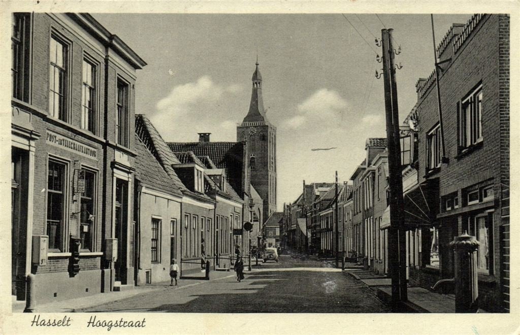 Hasselt - Hoogstraat - B-keus - 1942 gelopen, Verzamelen, Ophalen of Verzenden, 1940 tot 1960, Gelopen, Noord-Brabant