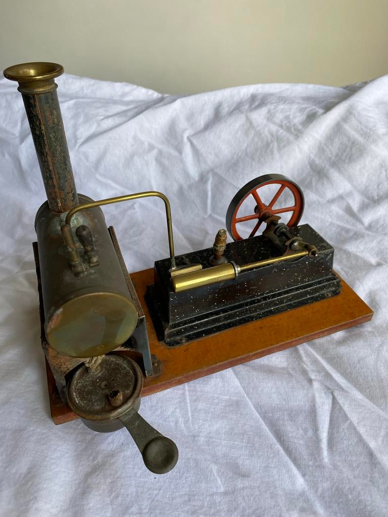 Antieke Stoommachine Model - Decoratief en Uniek, Antiek en Kunst, Antiek | Speelgoed, Ophalen of Verzenden