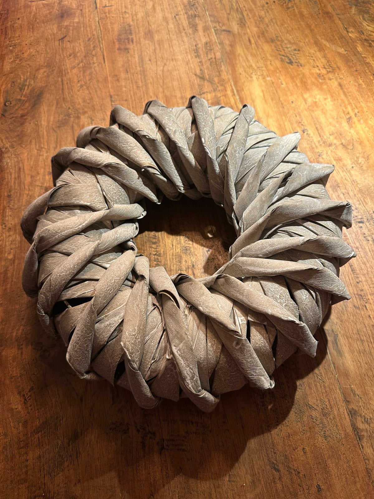 Decoratieve Krans van Natuurlijke Materialen, Huis en Inrichting, Ophalen of Verzenden, Zo goed als nieuw, Krans, Natuurlijk materiaal