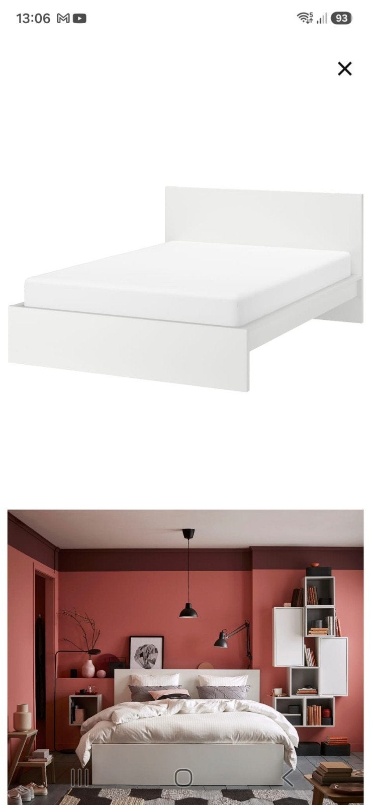 bed 160 x 200 / gratis / houtkleur, Huis en Inrichting, Ophalen, Overige typen, Tweepersoons, Zo goed als nieuw