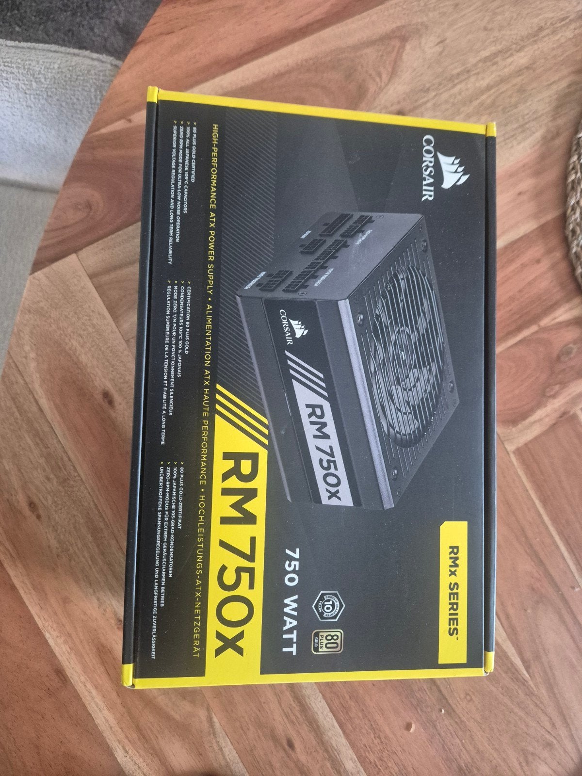 Nieuw Corsair RM750x 750 Watt Voeding (PSU), Computers en Software, Interne voedingen, Ophalen of Verzenden, Nieuw