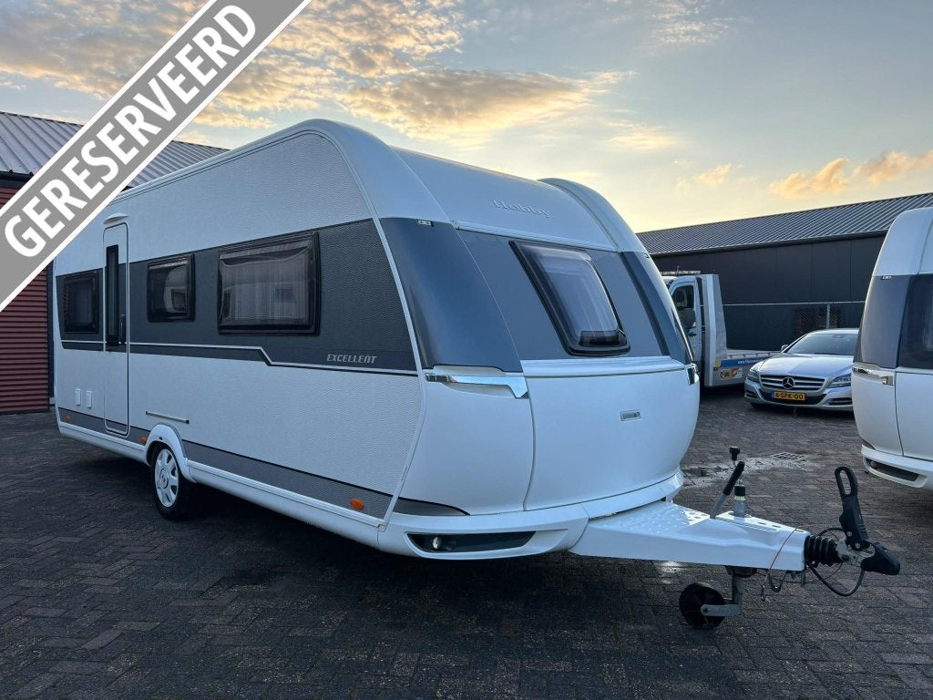 Hobby Excellent 540UFF, bj.2020 met voortent en Queensbed!!!, Caravans en Kamperen, Rondzit, Hobby, Overige typen, Bedrijf
