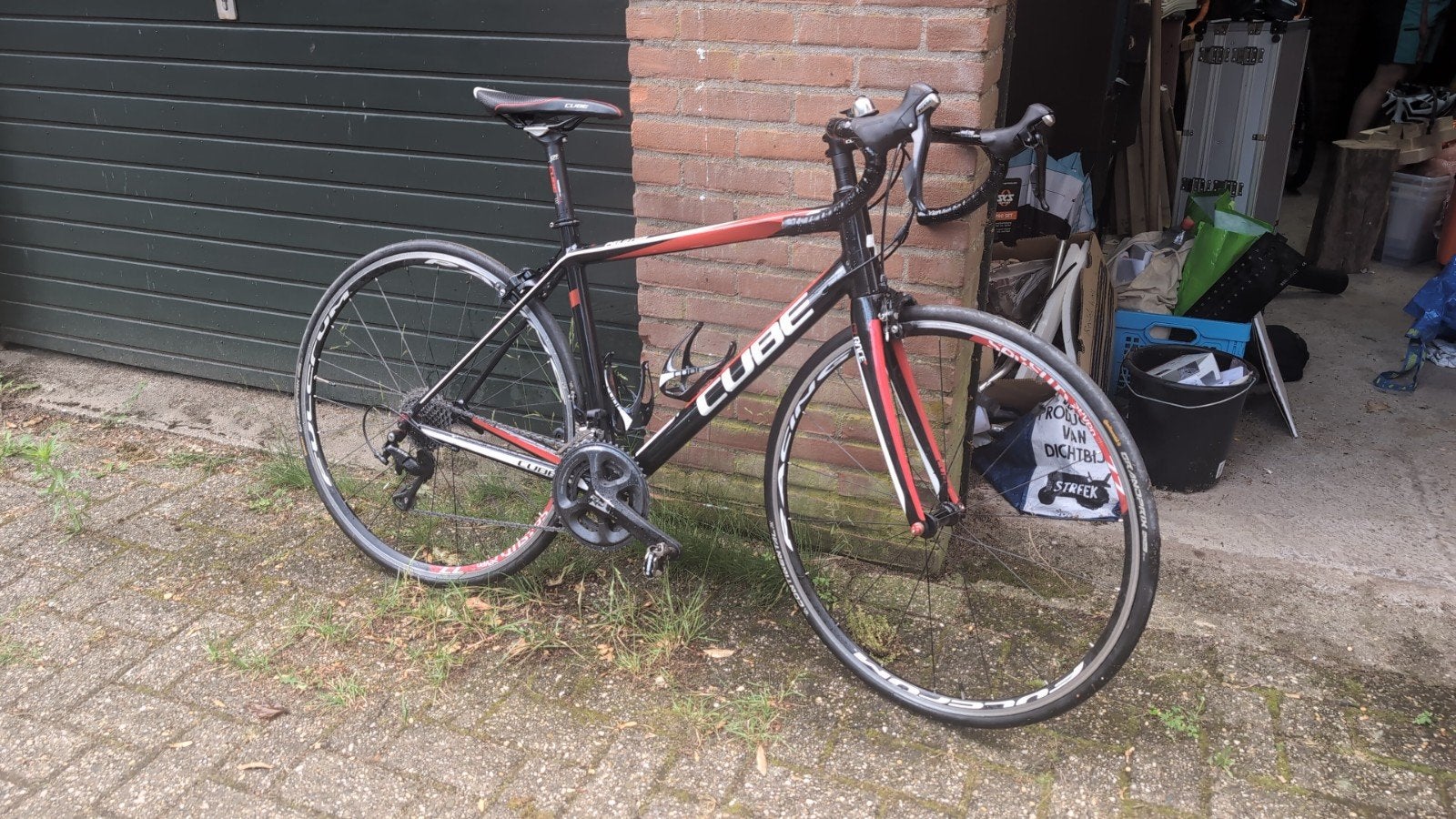 Cube Peloton Racefiets - Shimano 105, Fulcrum, Carbon, 28 inch, Gebruikt, Velgrem, Aluminium