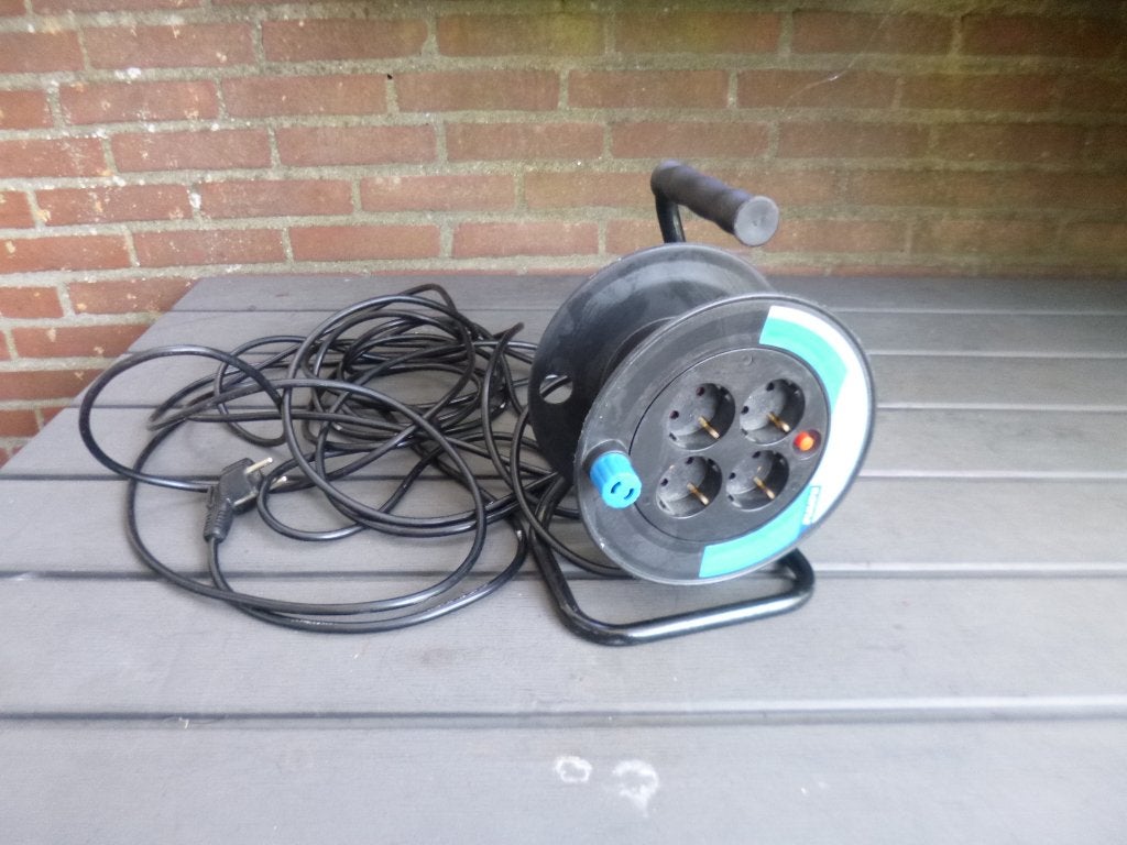 Kabelhaspel klein, Ophalen of Verzenden, Zo goed als nieuw, Gamma, Kabelhaspel