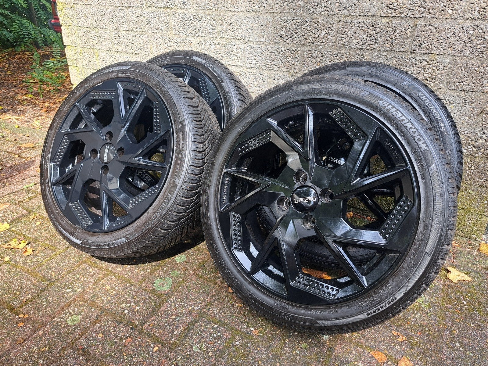 Fiat 500 velgen met Hankook All Season banden, Auto-onderdelen, Banden en Velgen, Ophalen, Gebruikt, 16 inch, Banden en Velgen