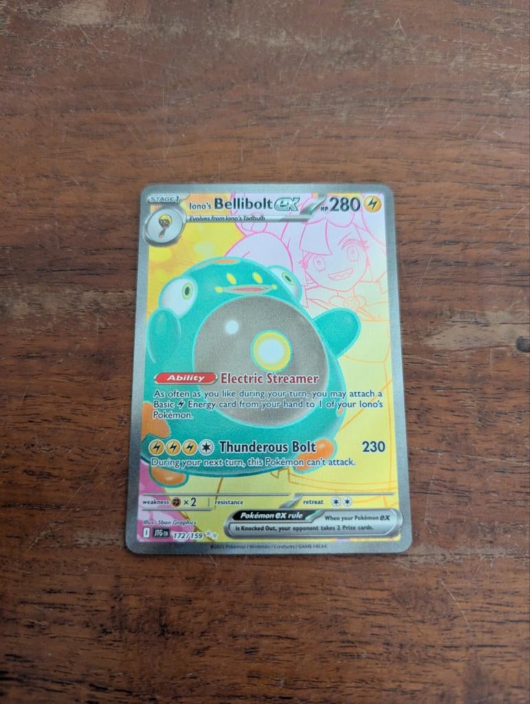 Iono's Bellibolt ex Pokémon kaart, Ophalen of Verzenden