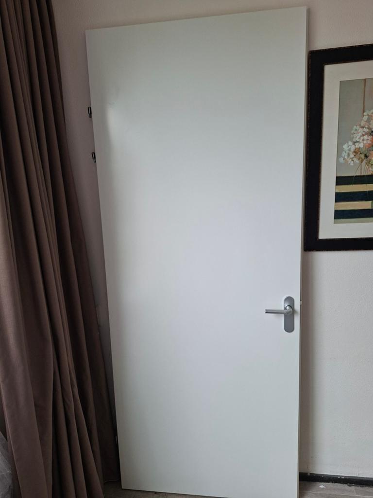Binnendeur Alpine Wit 2315x954x39 mm met klink, 80 tot 100 cm, 215 cm of meer, Binnendeur, Nieuw