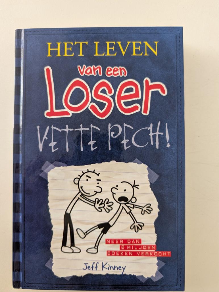 Het leven van een Loser: Vette Pech! - Jeff Kinney, Jeff Kinney, Ophalen of Verzenden, Zo goed als nieuw, Overige onderwerpen