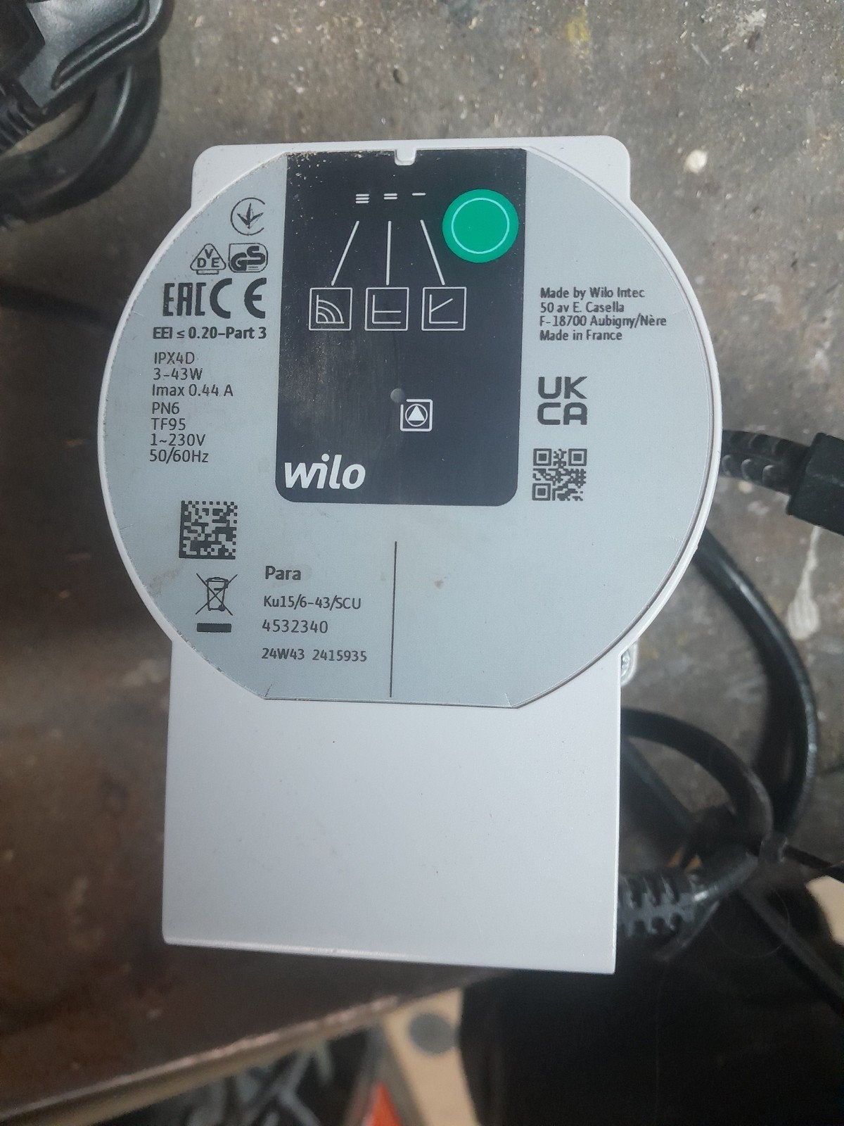 Wilo vloerverwarmingspomp - Efficiënte circulatiepomp, Ophalen of Verzenden, Gebruikt, Overige typen