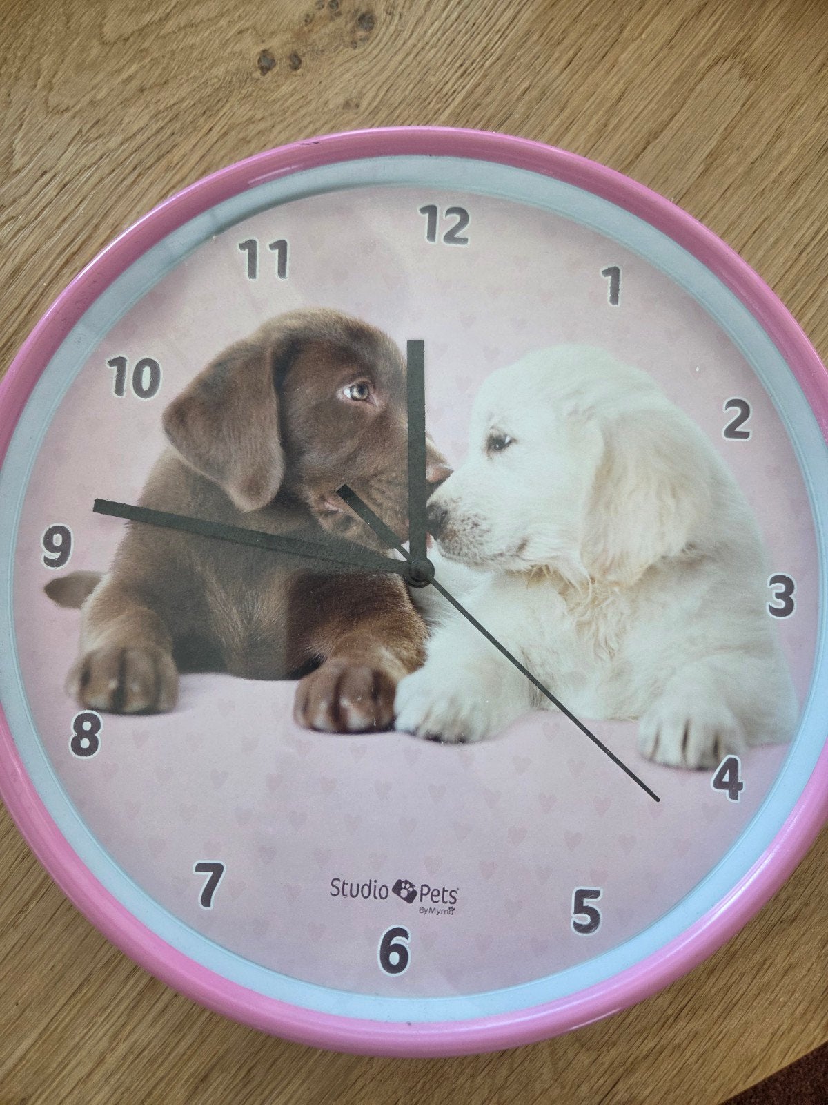 klok met honden, Ophalen of Verzenden, Zo goed als nieuw, Wandklok