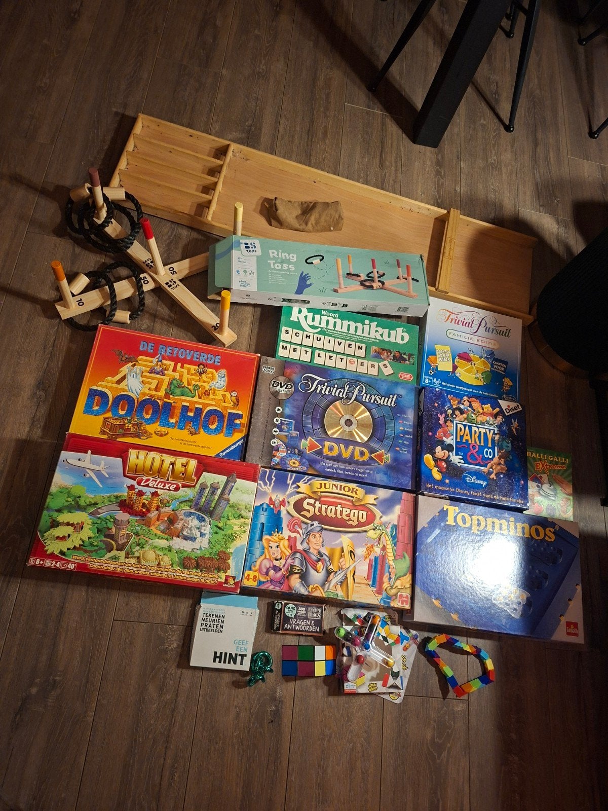 Diverse spellenpakket: Rummikub, Stratego, Doolhof en meer, Ophalen, Gebruikt
