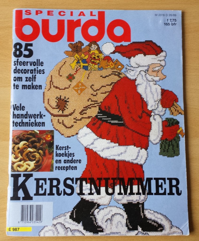 Kerstmis - Burda Kerstnummer 1989, Patroon, Gebruikt, Ophalen of Verzenden, Burda