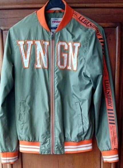 Vingino zomerjas in groen met oranje zgan maat 170-176., Ophalen of Verzenden, Zo goed als nieuw, Vingino, Jongen